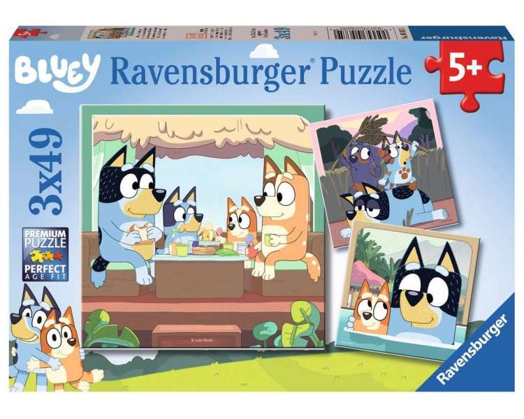 Rompecabezas Ravensburger - Bluey 3x49 Piezas - (10105685)_x000D_