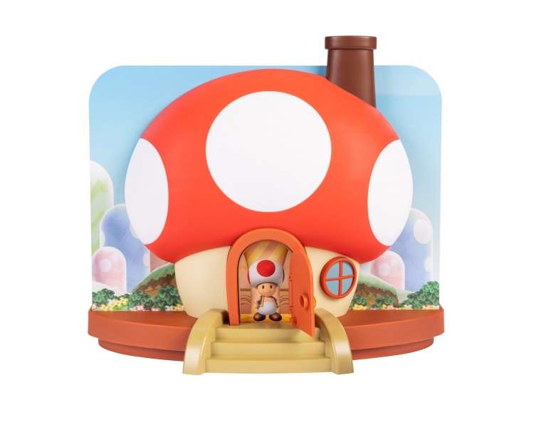 Super Mario - 2,5 Deluxe Toad House Playset (413674)