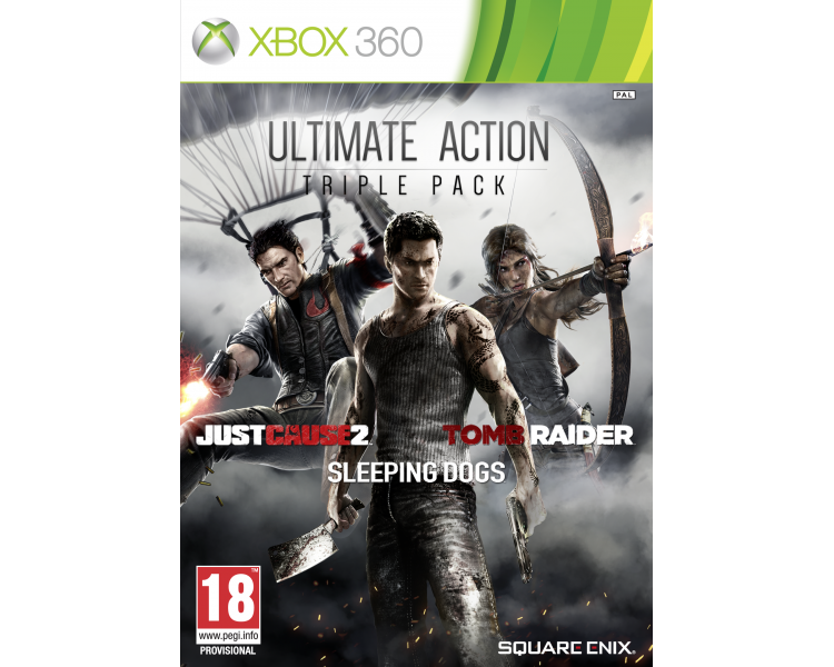 Just Cause 2, Sleeping Dogs & Tomb Raider Bundle Juego para Consola Microsoft XBOX 360