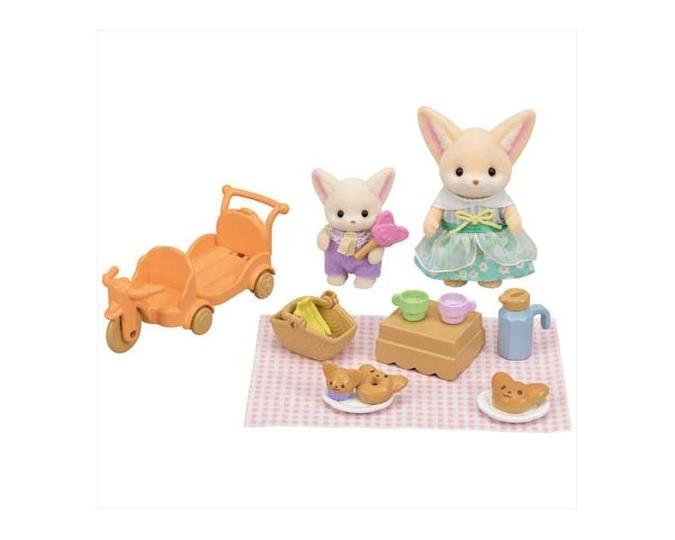 Sylvanian Families - Sunny Picnic Set - Fennec Fox Sister & Baby (5698)