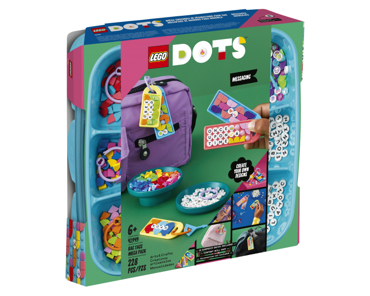 LEGO Dots, Mega Pack de Etiquetas de Bolsas, Mensajes (41949)