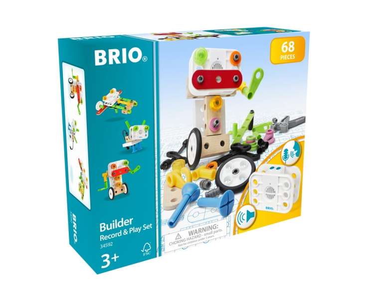 BRIO, Conjunto de Construcción Grabar y Reproducir (34592)