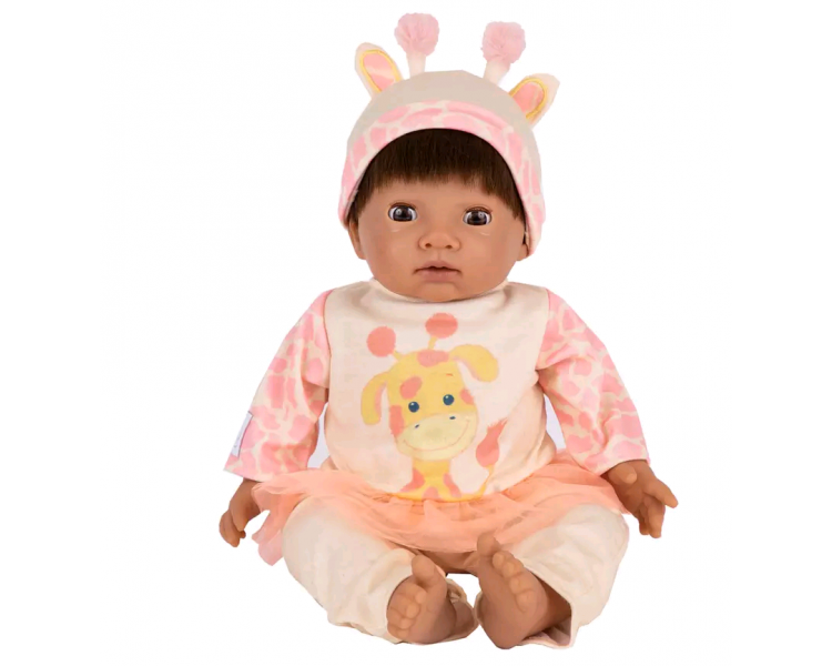 Tiny Treasures - Brown haired Doll Giraffe outfit (30269)