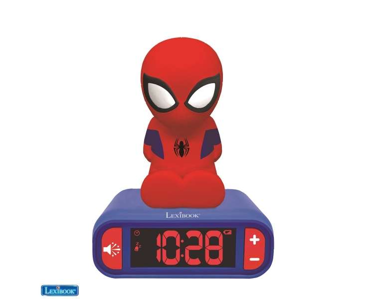 Lexibook - Spider-Man - Alarm Clock with Night Light 3D (RL800SP)