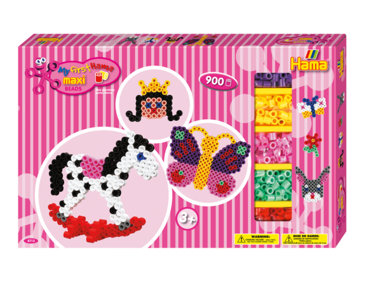 HAMA  - Maxi Beads - Giant gift box - Pink (8713)