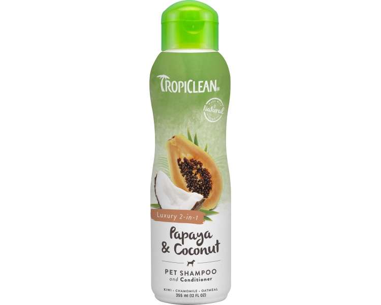 Tropiclean - papaya &coconut shampoo - 355ml (719.2106)