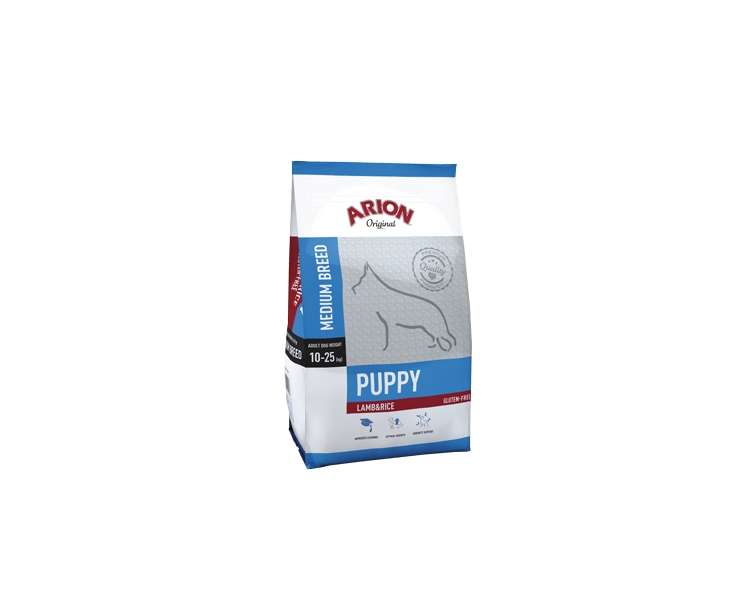 Arion - Dog Food - Puppy Medium - Lamb & Rice - 12 Kg (105563)