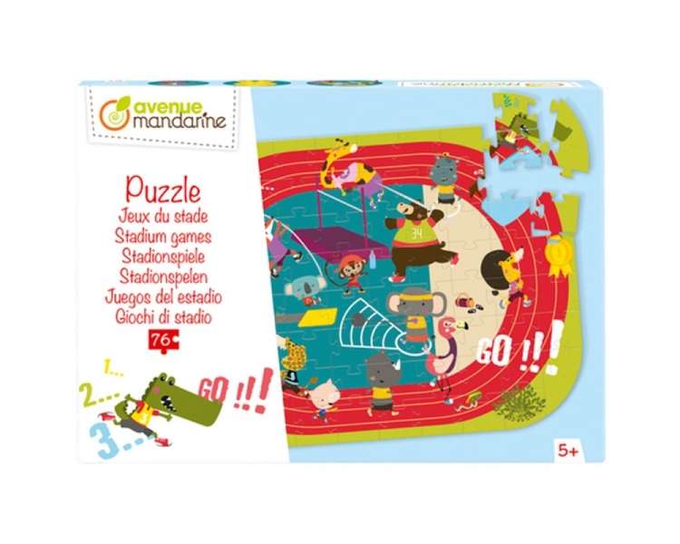 Avenida Mandarine Rompecabezas - Educativo, Juegos de Estadio, 76 Piezas