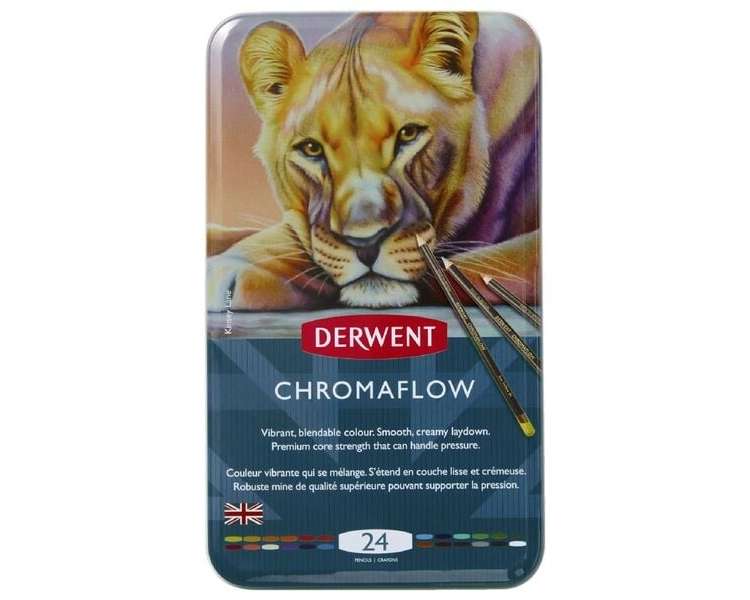 Derwent - Chromaflow tin 24 ass