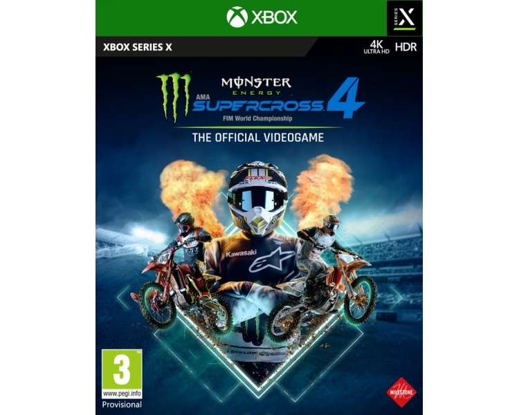 Monster Energy Supercross, The Official Videogame 4 Juego para Consola Microsoft XBOX Series X