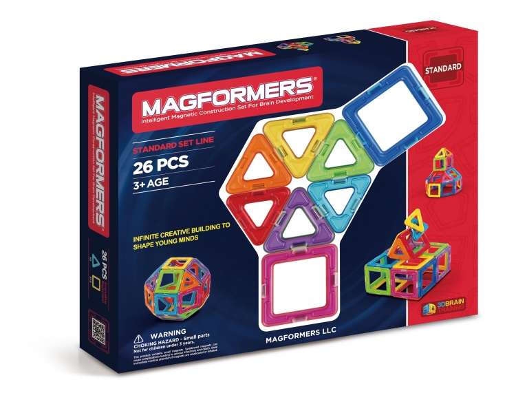 Magformers, Juego de 26 piezas arcoíris (3002-63087)