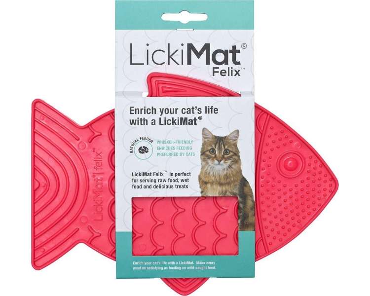 LICKI MAT - Cat Felix Pink 22X16Cm - (785.5390)