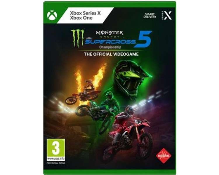 Monster Energy Supercross, The Official Videogame 5 Juego para Consola Microsoft XBOX Series X