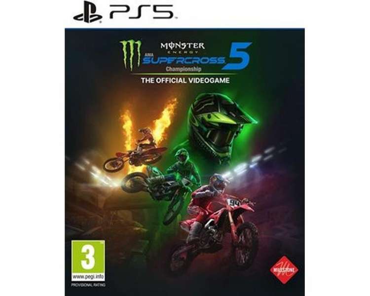 Monster Energy Supercross, The Official Videogame 5 Juego para Consola Sony PlayStation 5 PS5