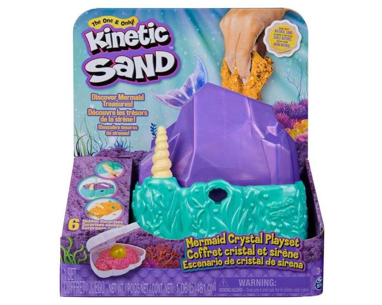 Kinetic Sand, Conjunto De Juego De Cristales De Sirena (6064333)