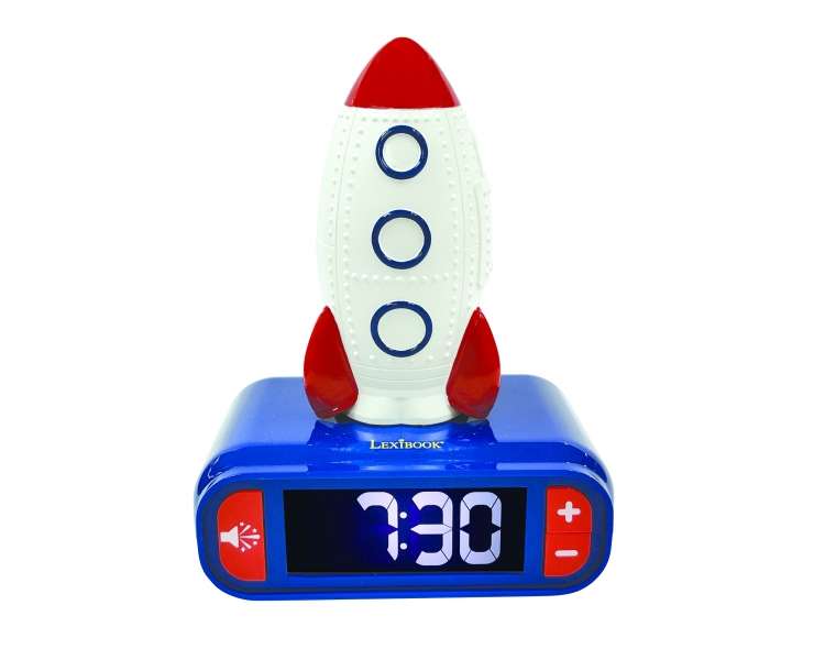 Lexibook - Alarm Clock with Rocket 3D Night Light (RL800SPC)