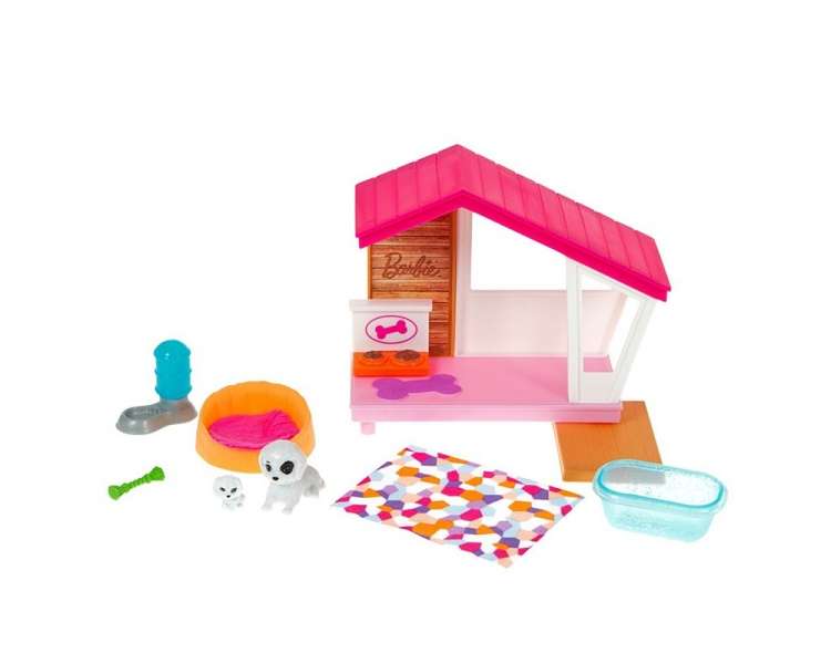 Barbie - Mini Dog House w/Pets Playset (GRG78)