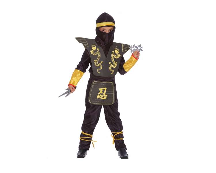 Ciao - Costume - Black Ninja Deluxe Set (135 cm)