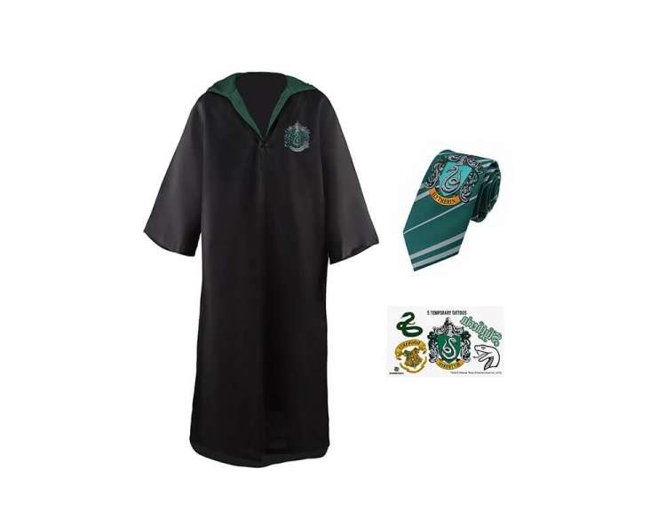 Harry Potter - Slytherin - Robe, Necktie and Tattoos - Kids