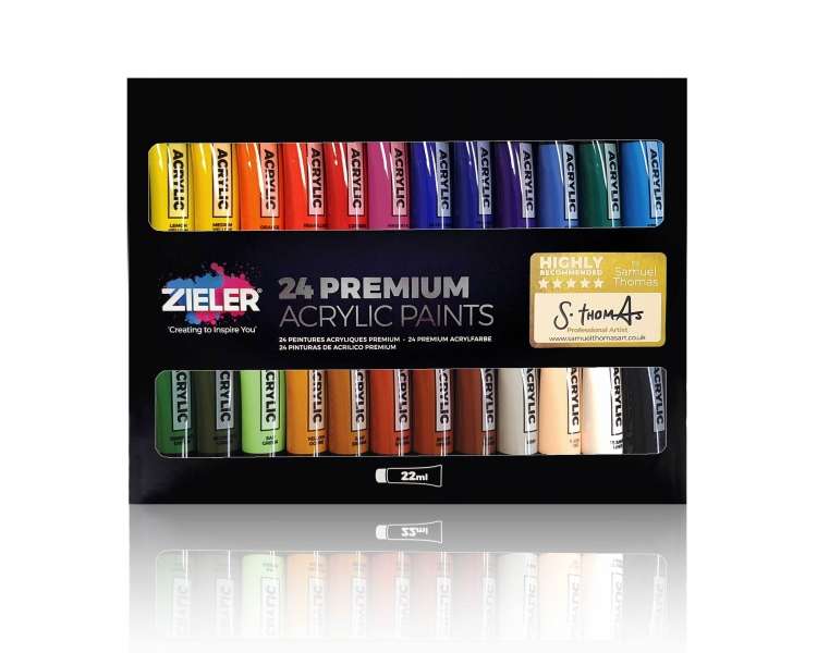 Zieler - Premium Acrylic Paint 24 pcs. (607290014)