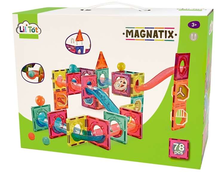 Caja almacenaje convertible en alfombra de juego Magna Tiles