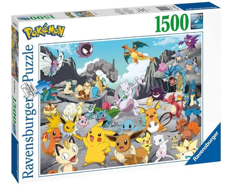 Ravensburger - Puzzle 1500 -  Pokémon Classics (10216784)