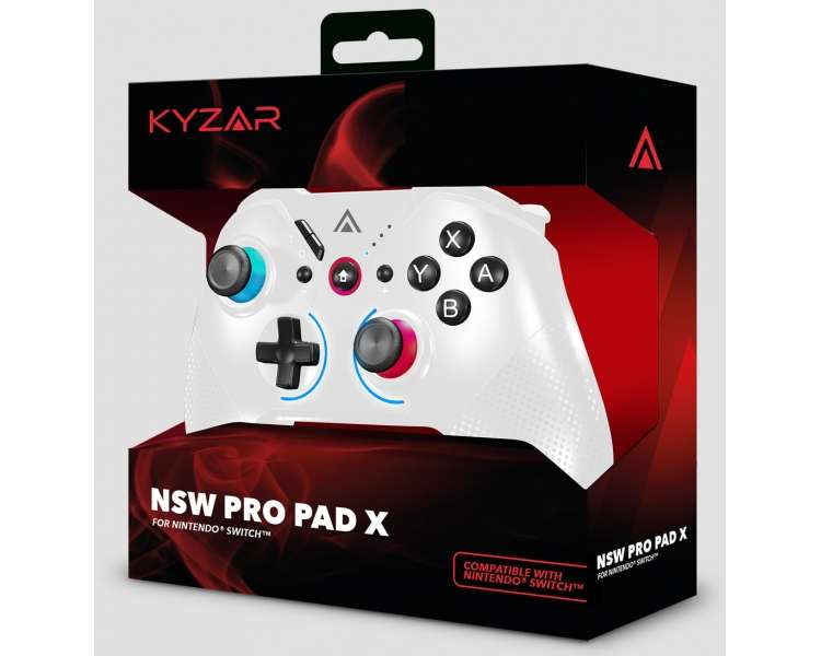 Kyzar Switch PRO Mando Controller - Blanco para Nintendo Switch