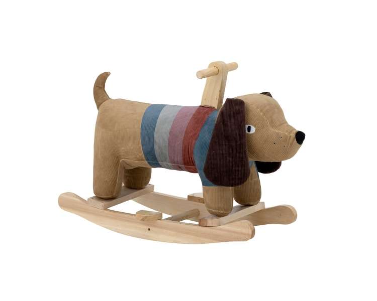 Bloomingville MINI - Charlie Rocking Toy, Dog, Brown, Polyester (82054120)