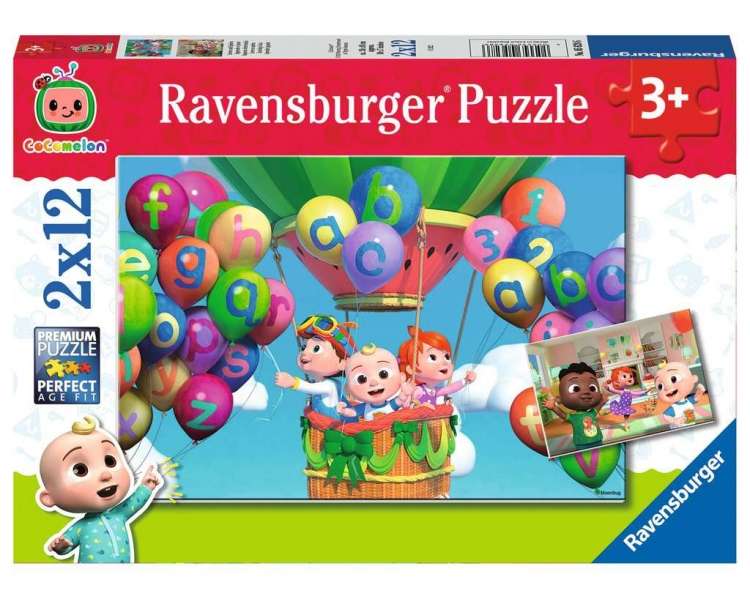 Rompecabezas Ravensburger - Aprende y Juega Cocomelon 2x12 Piezas - (10105628)