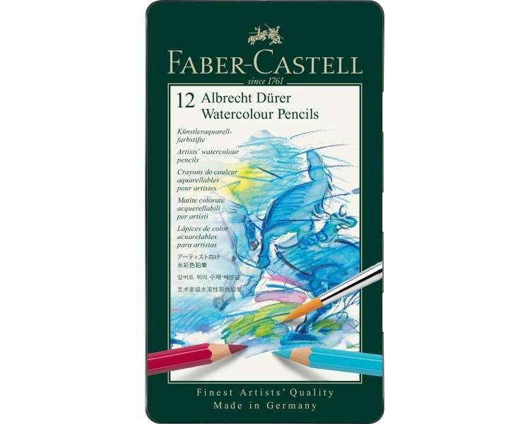 Faber-Castell - Watercolour pencil Albrecht Dürer tin of 12 (117512)