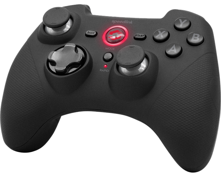 Mando Controlador Speedlink - Rait Gamepad - Inalambrico - PC/PS3/Switch/OLED rubber Negro