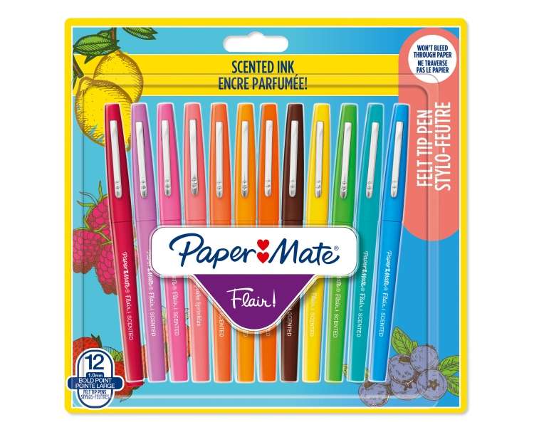 Paper Mate, Flair Bolígrafos De Punta De Fieltro Con Aroma (2138467)