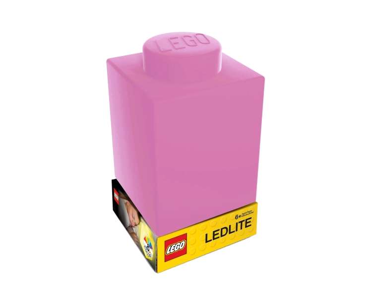 LEGO - Silicone Brick - Night Light w/LED - Pink