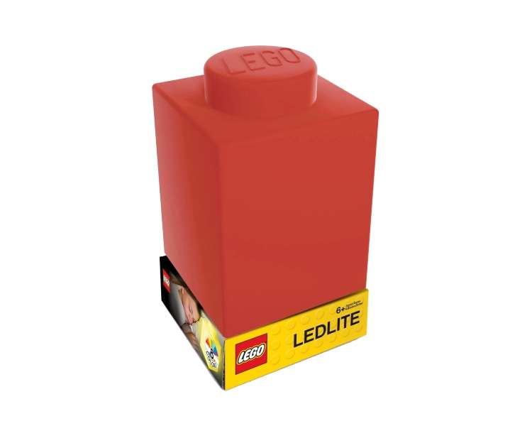 LEGO - Silicone Brick - Night Light w/LED - Red