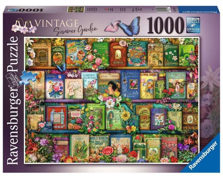 Rompecabezas Ravensburger - Jardín de Verano Vintage de 1000 Piezas (10217125)