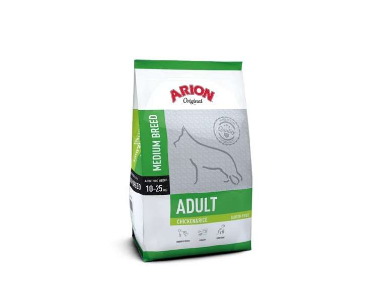 Arion - Dog Food - Adult Medium - Chicken & Rice - 12 Kg (105530)