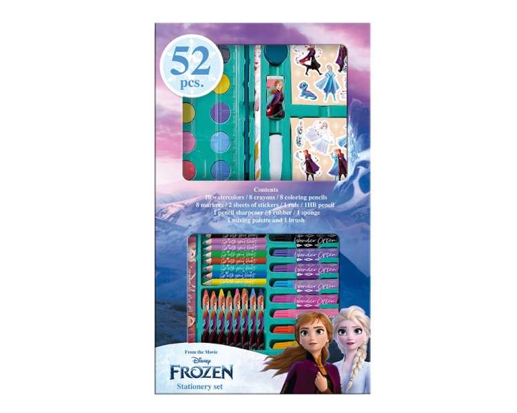 Euromic, Disney Frozen, Estuche De Arte 52 Piezas (017406952)