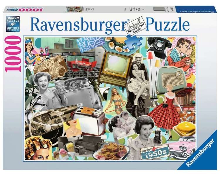 Rompecabezas Ravensburger - Los años 50 - 1000 Piezas - (10217387)