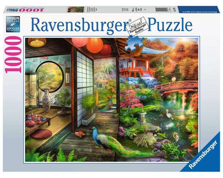 Rompecabezas Ravensburger - Jardín Japonés Casa de Té Kyoto 1000 Piezas - (10217497)