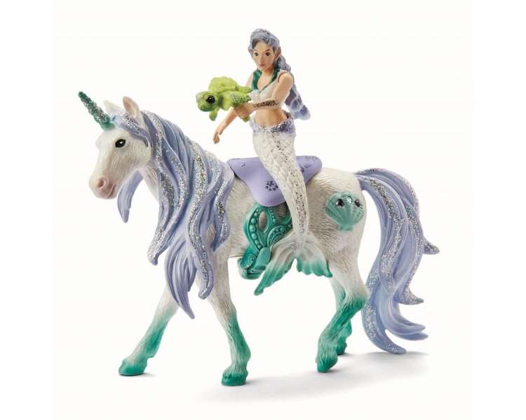 Schleich - Bayala - Mermaid riding on sea unicorn (42509)