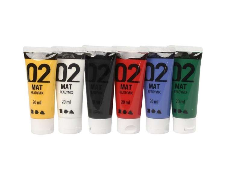 A-Color - Acrylic Paint - Matte - 6 x 20 ml (32101)