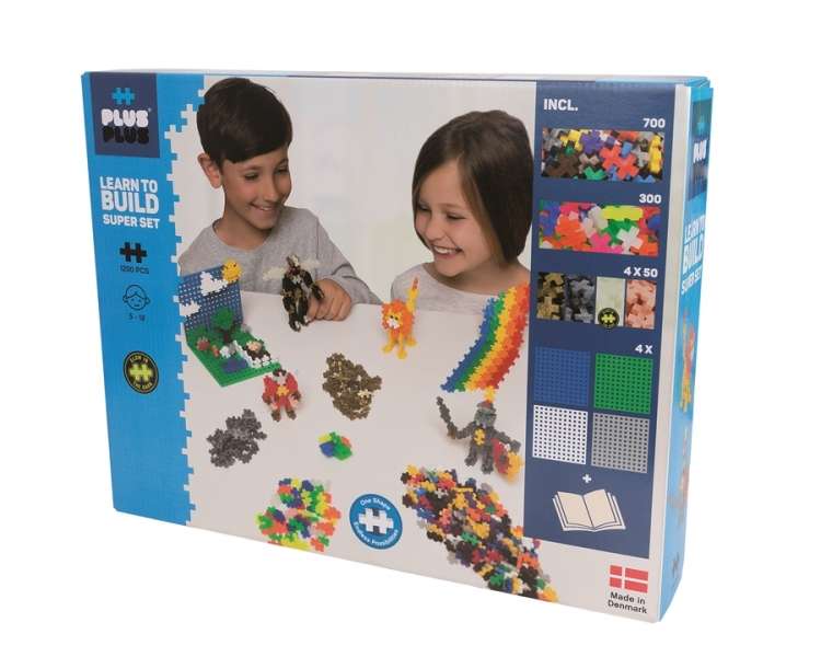 Plus-Plus, Aprende a Construir Básico 1200, Súper set (3811)