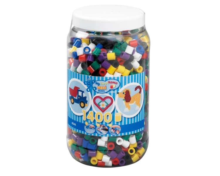 HAMA - Maxi Beads - Beads in bucket - 1400pcs (8540)