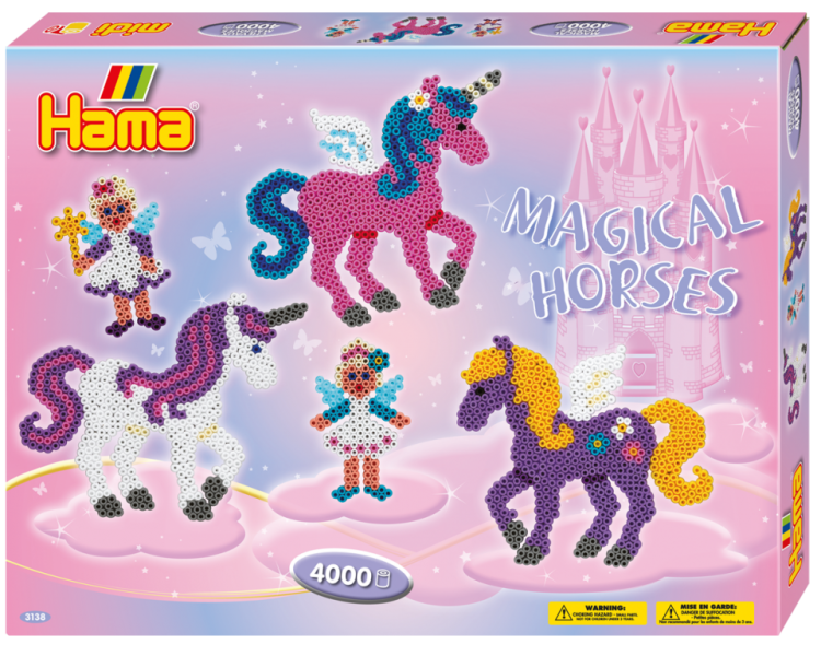 Hama - Midi Beads  - Giftbox - Magical Horses (3138)