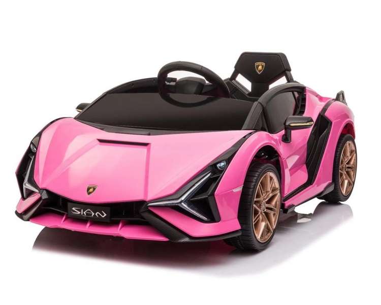 Azeno - Electric Car - Licensed Lamborghini Sian - Pink (6950679)