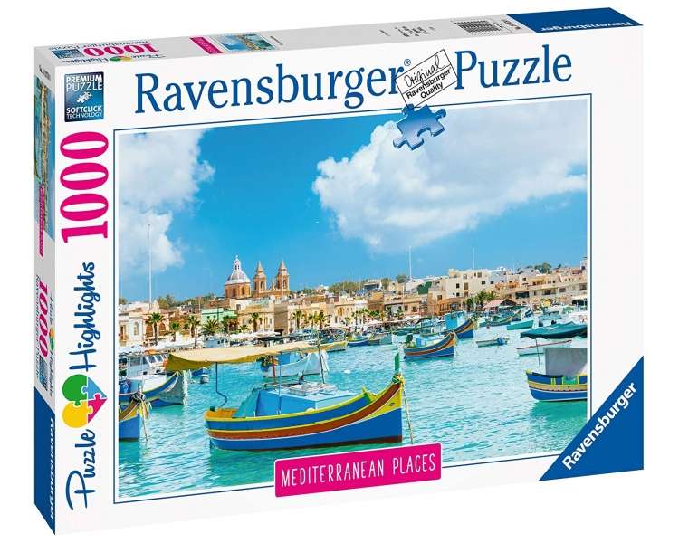 Rompecabezas Ravensburger - 1000 Piezas - Mediterráneo Malta (10214978)