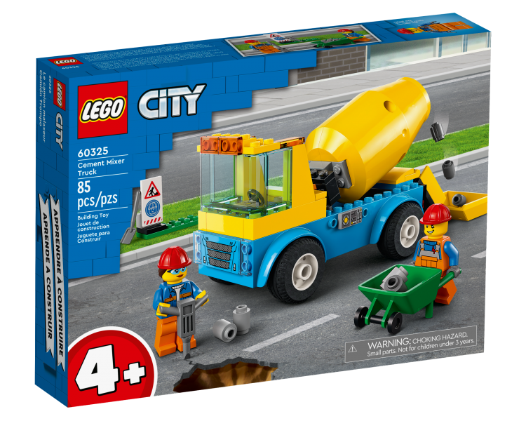 LEGO City, Camión con mezcladora de cemento (60325)