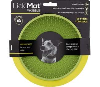 LICKI MAT - Dog Bowl Wobble Green 17X17X8Cm - (645.5320)