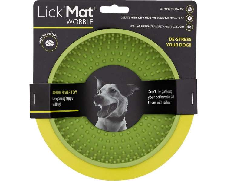 LICKI MAT - Dog Bowl Wobble Green 17X17X8Cm - (645.5320)