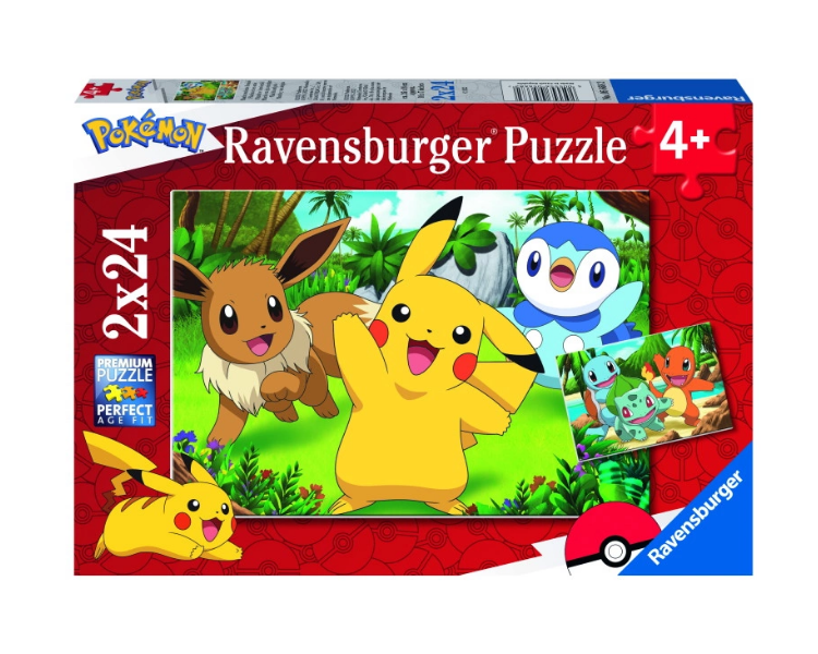 Rompecabezas Ravensburger - Pokémon 2x24 Piezas - (10105668)_x000D_